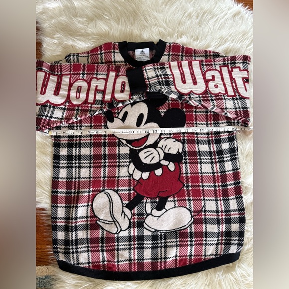 Mickey Mouse Disney World Plaid Spirit Jersey Sweater Christmas Medium‎ - Picture 5 of 12
